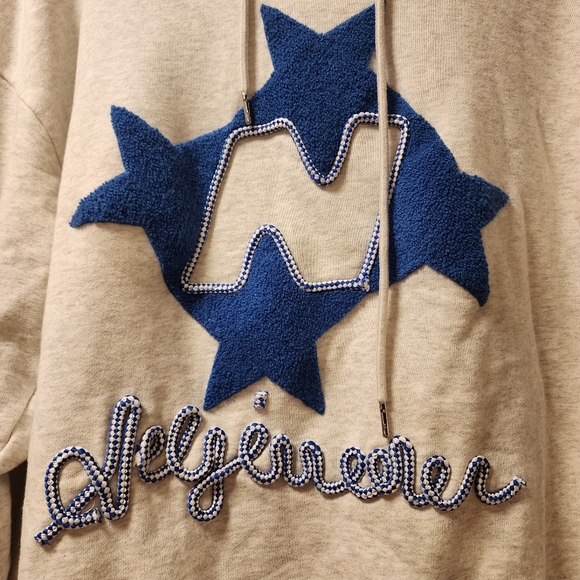 Aelfric Eden Stellaris Star Large Heather Grey Hoody As Is - Picture 4 of 6